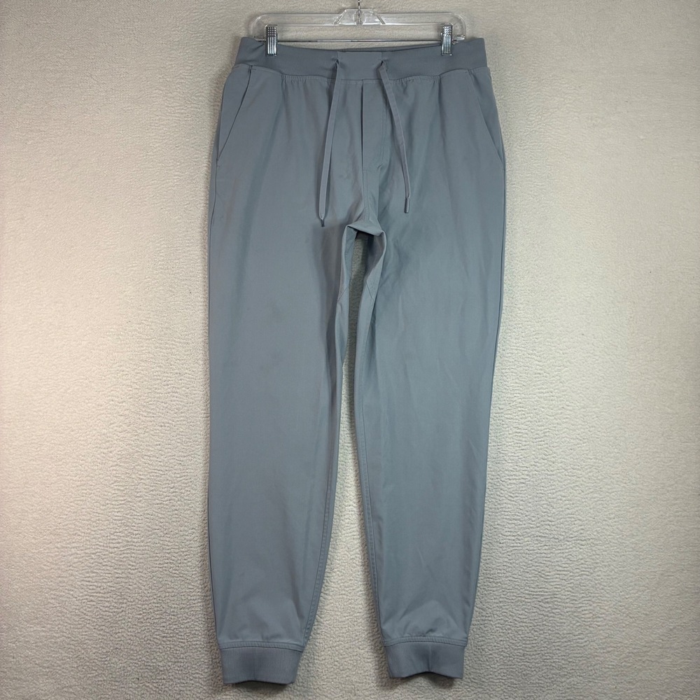 Rhoback Delta Jogger Pants Men L Gray Performance Stretch Drawstring Golf
